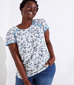 Loft Plus Bluebird Lacy Clean Tee