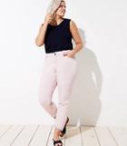 Loft Plus The Crop Jeans In Chalk Pink