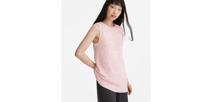 Loft Lou & Grey Stitchy Sleeveless Sweater Tunic
