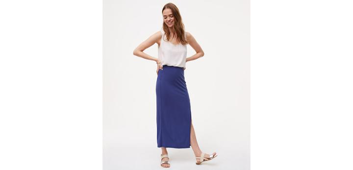 Loft Seamed Maxi Skirt