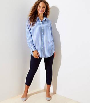 Loft Plus Striped Tunic Shirt