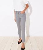 Loft Checked Skinny Ankle Pants