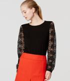 Loft Lace Sleeve Sweater
