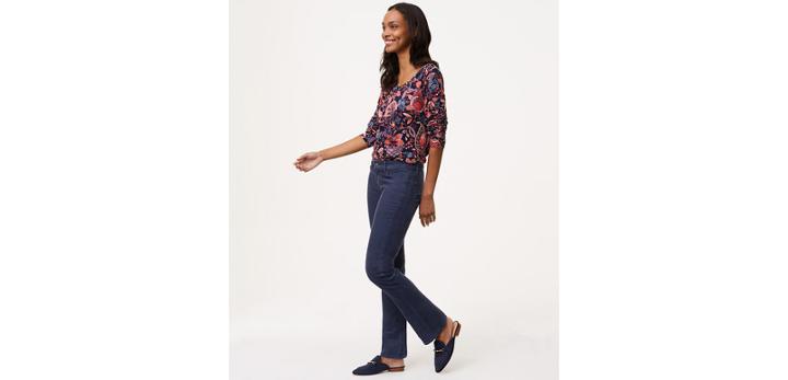 Loft Bootcut Corduroy Pants In Curvy