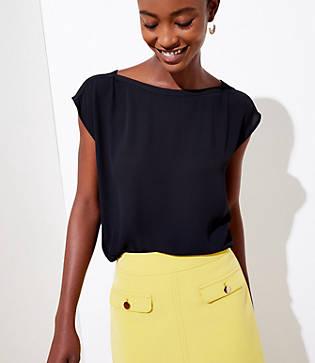 Loft Mixed Media Dolman Tee