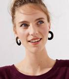 Loft Two Tone Hoop Earrings