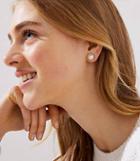 Loft Pearlized Pave Stud Earrings