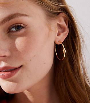 Loft Knot Hoop Earrings