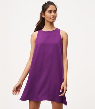 Loft Ruffle Back Swing Dress