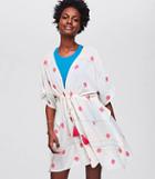 Loft Beach Drawstring Caftan Dress