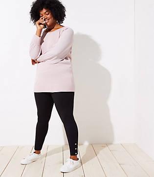 Loft Plus Leggings In Snap Cuff
