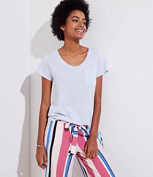 Loft Heathered Vintage Soft Pocket Tee