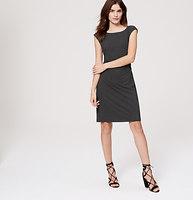 Loft Petaled Side Shirred Dress