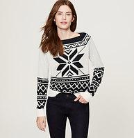 Loft Snowflake Sweater