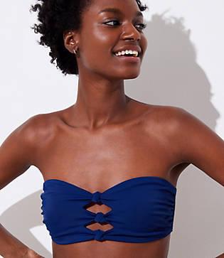 Loft Beach Knotted Bandeau Bikini Top