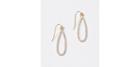 Loft Essential Pave Metal Drop Earring