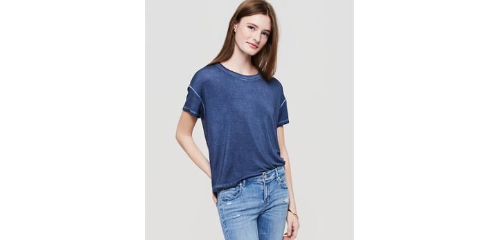 Loft Lou & Grey Cropped Signaturesoft Tee