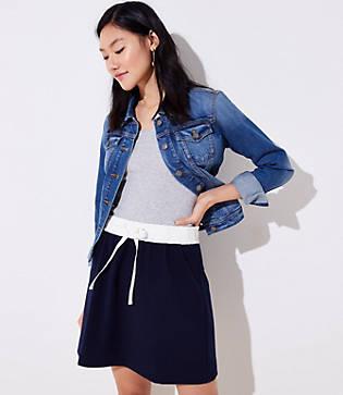 Loft Terry Drawstring Skirt