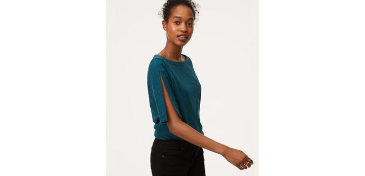 Loft Vintage Soft Split Sleeve Tee