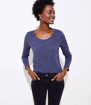 Loft Ls Slub Tee - Heather