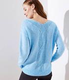 Loft Cable Back Sweater