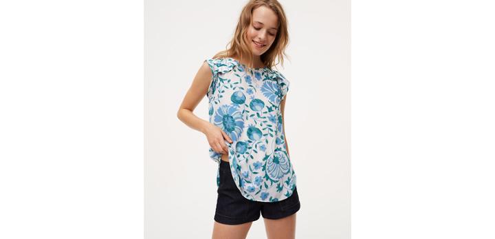 Loft Flutter Shoulder Shell - Full Bloom