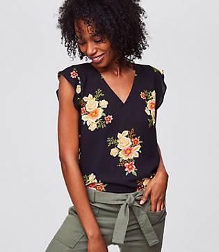Loft Bouquet Flutter Top