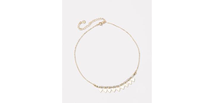 Loft T Oe Shrt Dangling Diamond Choker Neckla