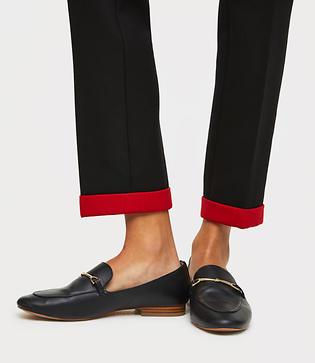 Loft Slim Contrast Cuffed Pants In Marisa Fit