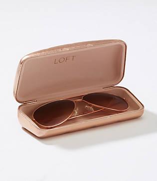 Loft Metallic Dot Sunglasses Case
