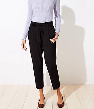 Loft Tie Waist Slim Pants