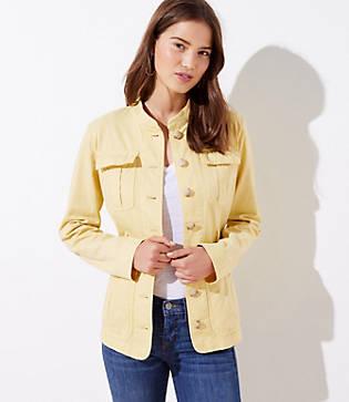 Loft Light Yellow Utility Jacket