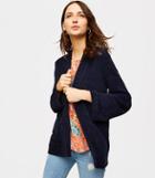Loft Chenille Flare Sleeve Open Cardigan