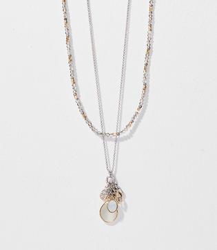 Loft Beaded Cluster Layering Necklace Set