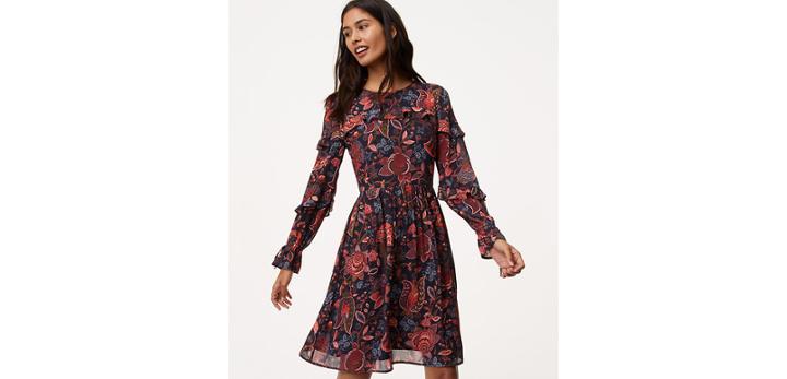Loft Hydrangea Bouquet Dress