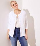 Loft Plus 3/4 Sleeve Cardigan