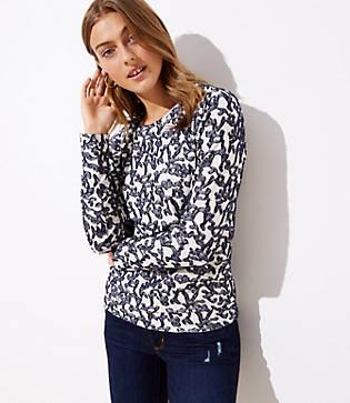 Loft Vine Textured Sweatshirt