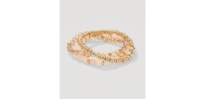 Loft Blush Crystal Stretch Bracelet Set