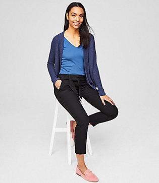 Loft Slim Tie Waist Pants In Julie Fit