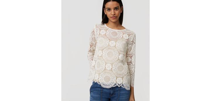 Loft Lace Medallion Top