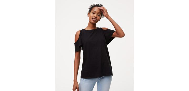 Loft Vintage Soft Cold Shoulder Tee