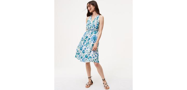 Loft Oe Full Bloom Floral Tie Waist Lali