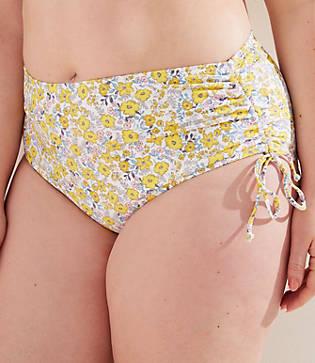 Loft Plus Loft Beach Sunny Floral Adjustable Side Tie Bikini Bottom