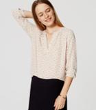 Loft Floral Split Neck Tunic