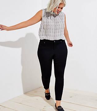 Loft Plus Modern Skinny Jeans In Black