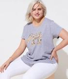 Loft Plus Beaded Elephant Tee