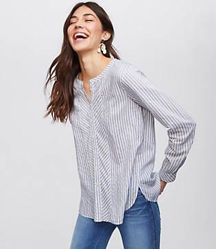 Loft Mixed Stripe Shirt