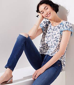 Loft Bluebird Lacy Clean Tee