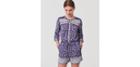Loft Border Floral Drawstring Romper