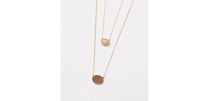 Loft Shrt Sweetest Pre-layered Necklace